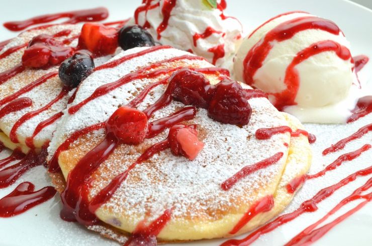 おいしいジャムでパンケーキ